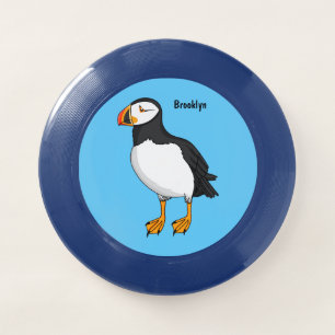 Atlantic puffin illustration Wham-O frisbee
