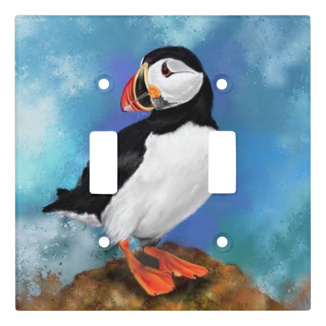 Atlantic Puffin Light Switch Cover (Front)