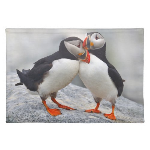 Atlantic Puffin Love Cloth Placemat