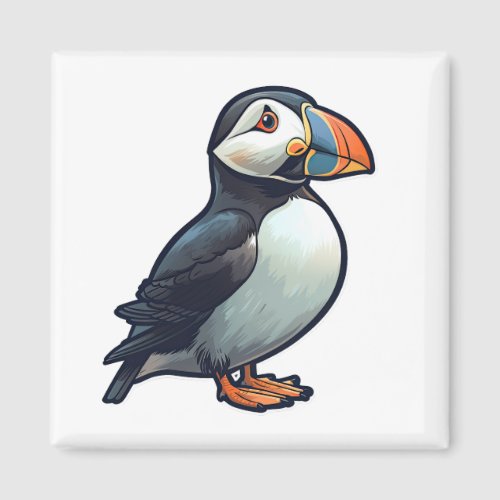 Atlantic puffin magnet