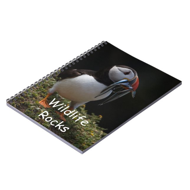 Atlantic Puffin Notebook (Left Side)
