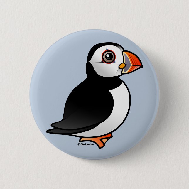 Atlantic Puffin Pinback Button (Front)