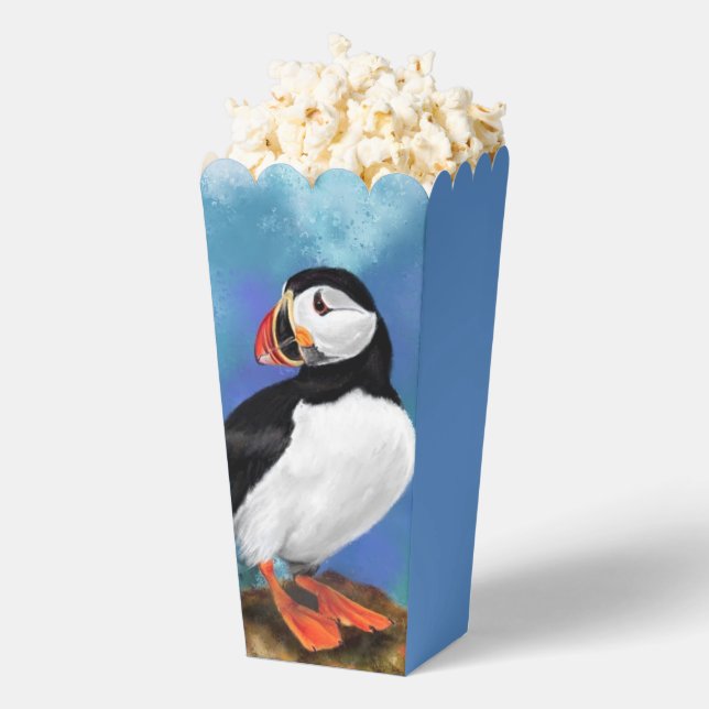 Atlantic Puffin Popcorn Box (Popped)
