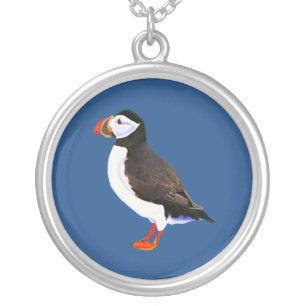 Atlantic Puffin Silver Plated Necklace