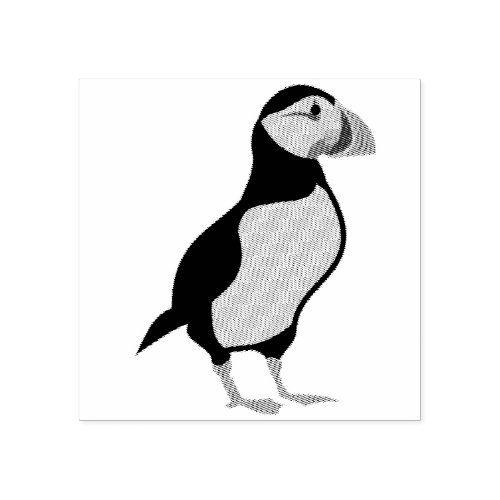 Atlantic Puffin Standing Rubber Stamp