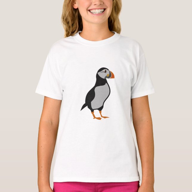 Atlantic Puffin Standing T-Shirt (Front)