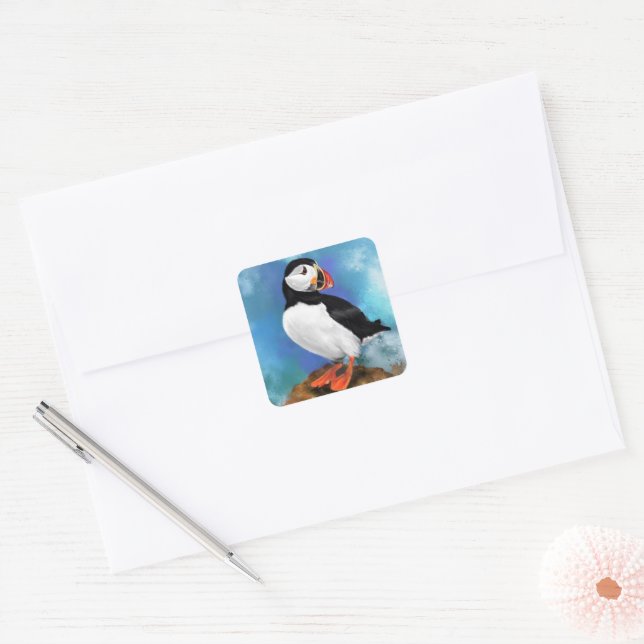 Atlantic Puffin Sticker (Envelope)