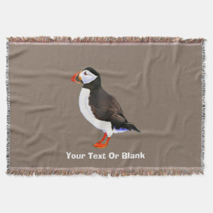 Atlantic Puffin Throw Blanket