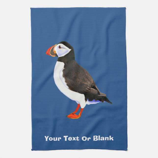 Atlantic Puffin Towel (Vertical)