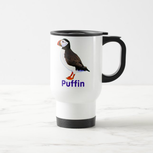 Atlantic Puffin Travel Mug (Right)