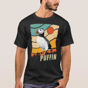 Atlantic Puffin Vintage Retro Style Ocean Sea Bird T-Shirt
