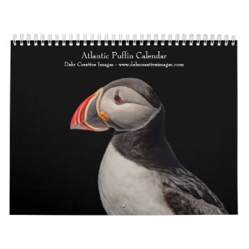 Atlantic Puffins 2024 Calendar by debscreative at Zazzle