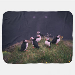 Atlantic Puffins Baby Blanket