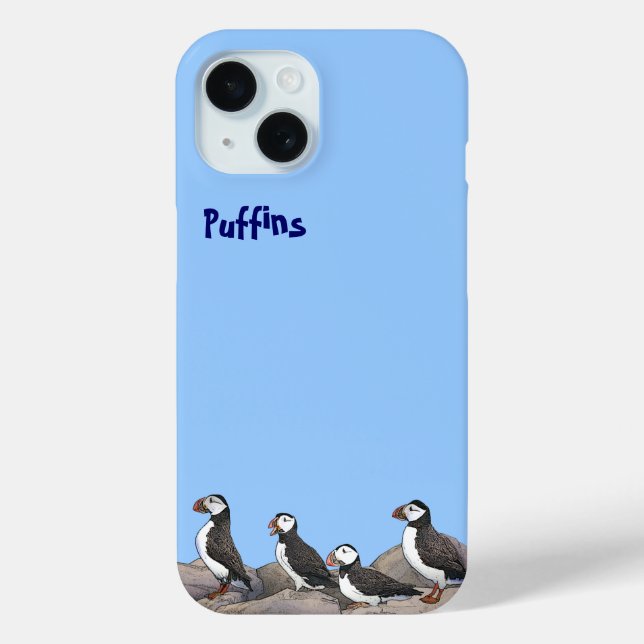Atlantic Puffins Case-Mate iPhone Case (Back)