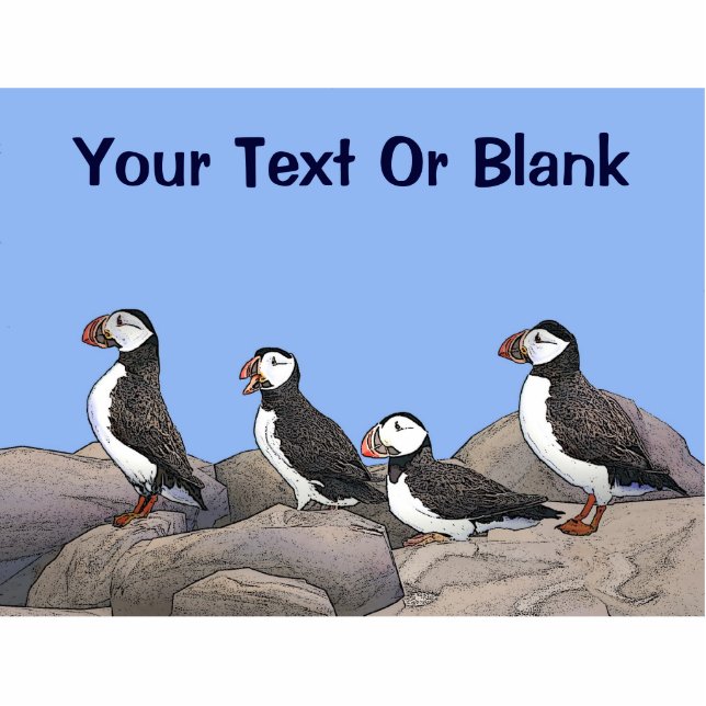 Atlantic Puffins Cutout (Front)