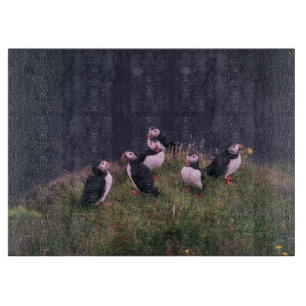 Atlantic Puffins Cutting Board