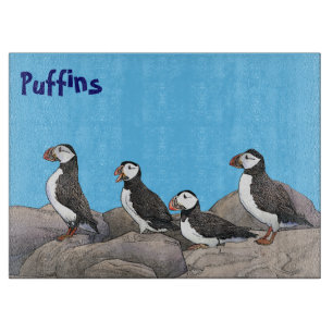 Atlantic Puffins Cutting Board