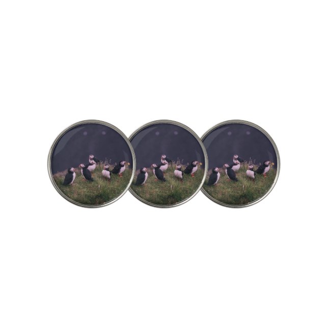 Atlantic Puffins Golf Ball Marker (3 Up)