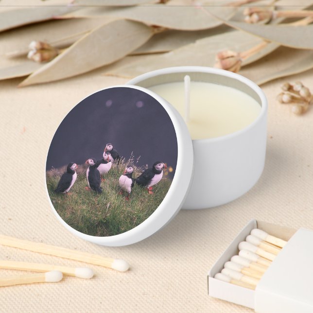 Atlantic Puffins Mini Candle Favors (Insitu)