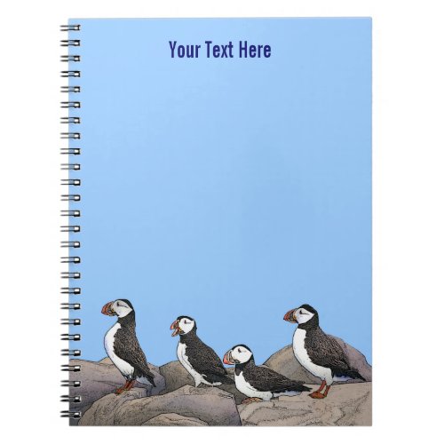 Atlantic Puffins Notebook
