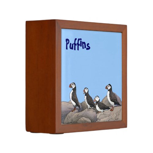 Atlantic Puffins PencilPen Holder