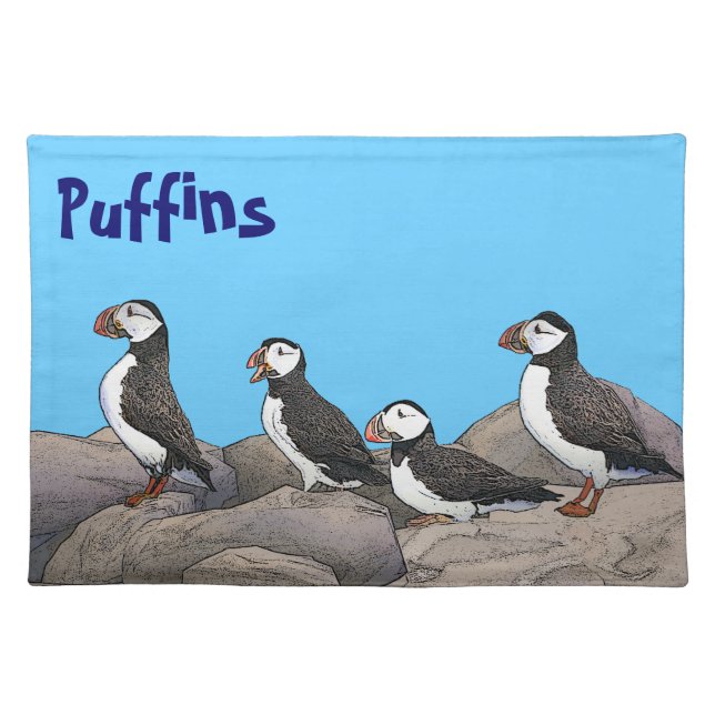 Atlantic Puffins Placemat (Front)