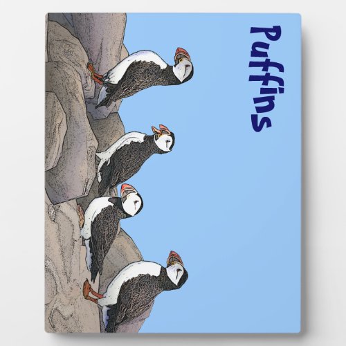 Atlantic Puffins Plaque