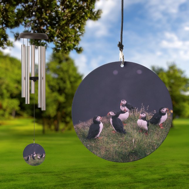 Atlantic Puffins Wind Chime (Outdoor)