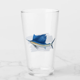 Atlantic Sailfish Drink Glass