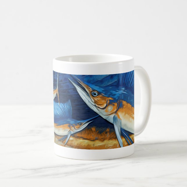 Atlantic Sailfish Graphic Coffee Mug (Front Right)
