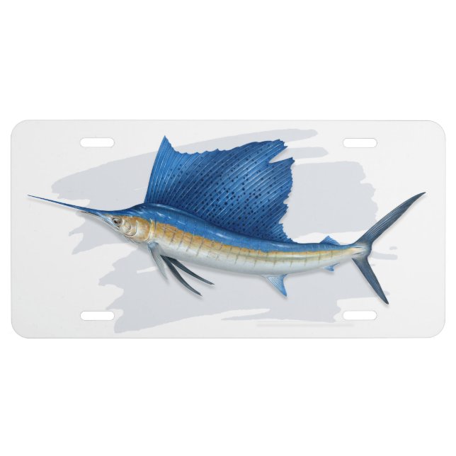 Atlantic Sailfish License Plate (Front)