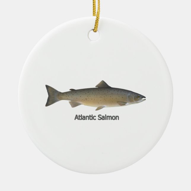Atlantic Salmon Ornament (Front)