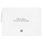 Atlantic Salmon Painting Blank Card (Back Horizontal)