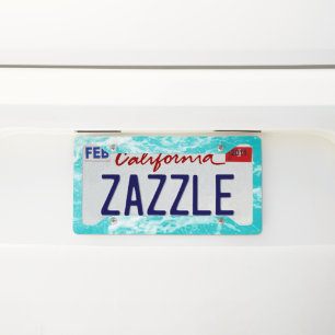 Atlantic Sea Waves Dream #6 #ocean #wall #decor  License Plate Frame