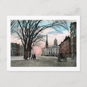 Atlantic Square, Stamford, CT Vintage Postcard