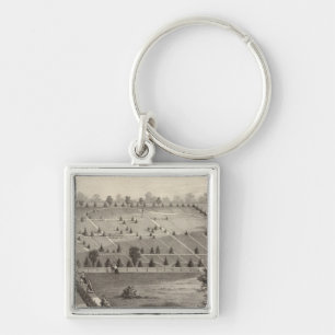 Atlantic View Cemetery, Squan Village, NJ Keychain