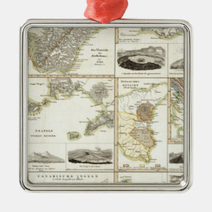 Atlantic Volcanic Activity Metal Ornament