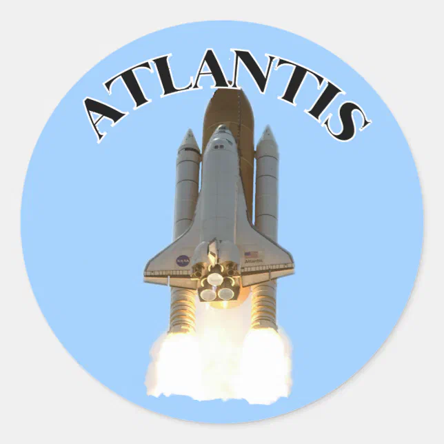 Atlantis Classic Round Sticker | Zazzle