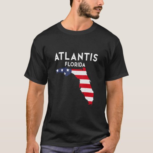 Atlantis Florida USA State America Travel Floridia T_Shirt