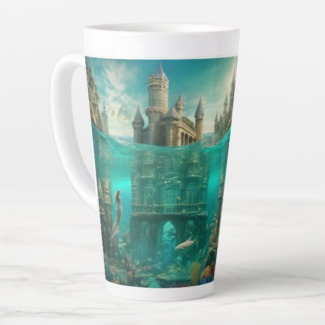 Atlantis Latte Mug (Left Angle)