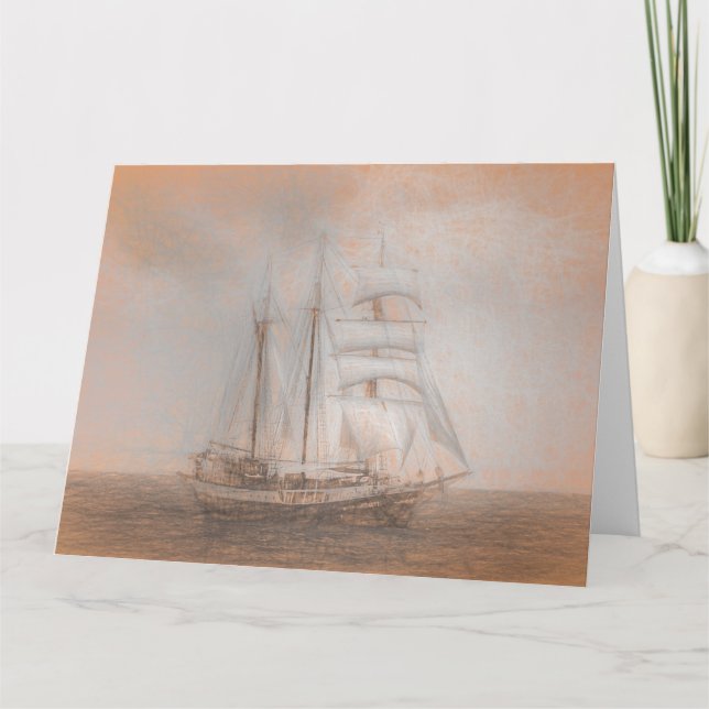Atlantis Sailing Ship da Vinci Card (Front)