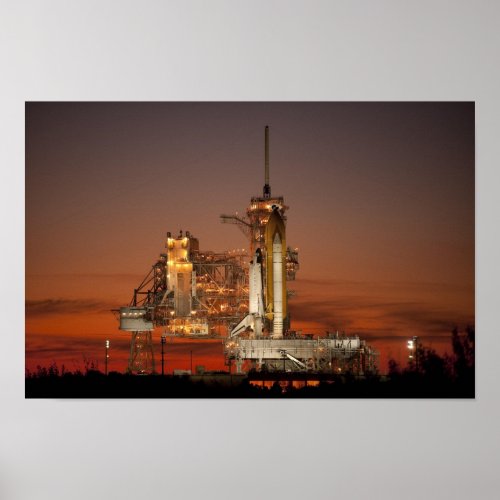 Atlantis Space Shuttle launch NASA Poster