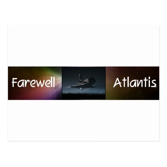 Atlantis Space Shuttle Postcard