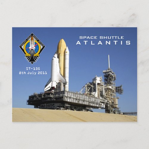 Atlantis _the final flight postcard