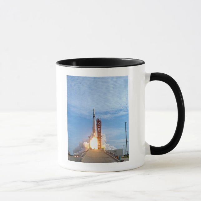 Atlas Agena target vehicle liftoff for Gemini 11 Mug (Right)