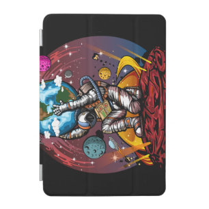 Atlas Astronaut Holding Earth Mars Galaxy Space iPad Mini Cover