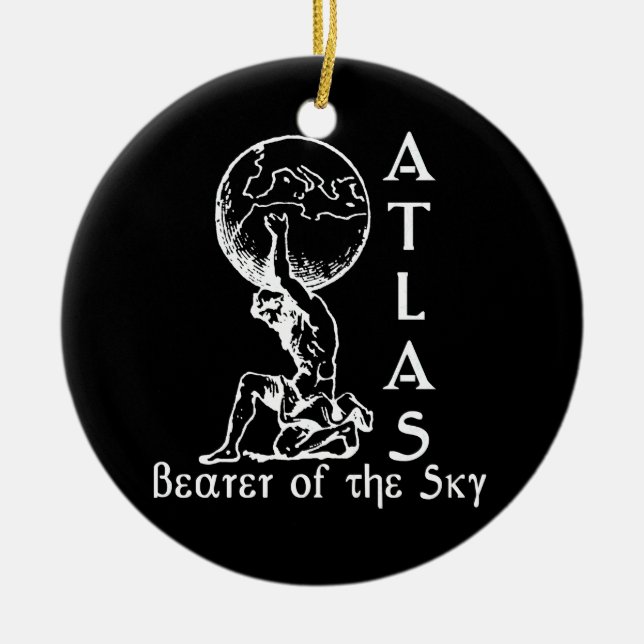Atlas Ceramic Ornament (Front)