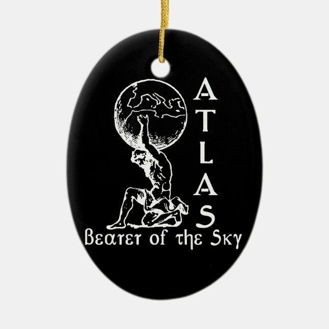 Atlas Ceramic Ornament (Front)