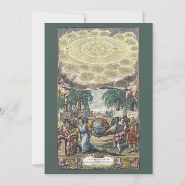 Atlas Coelestis by Doppelmaier, Vintage Astronomy (Front)