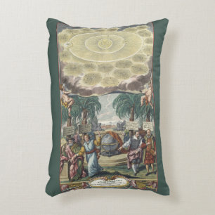 Atlas Coelestis by Doppelmaier, Vintage Astronomy Accent Pillow